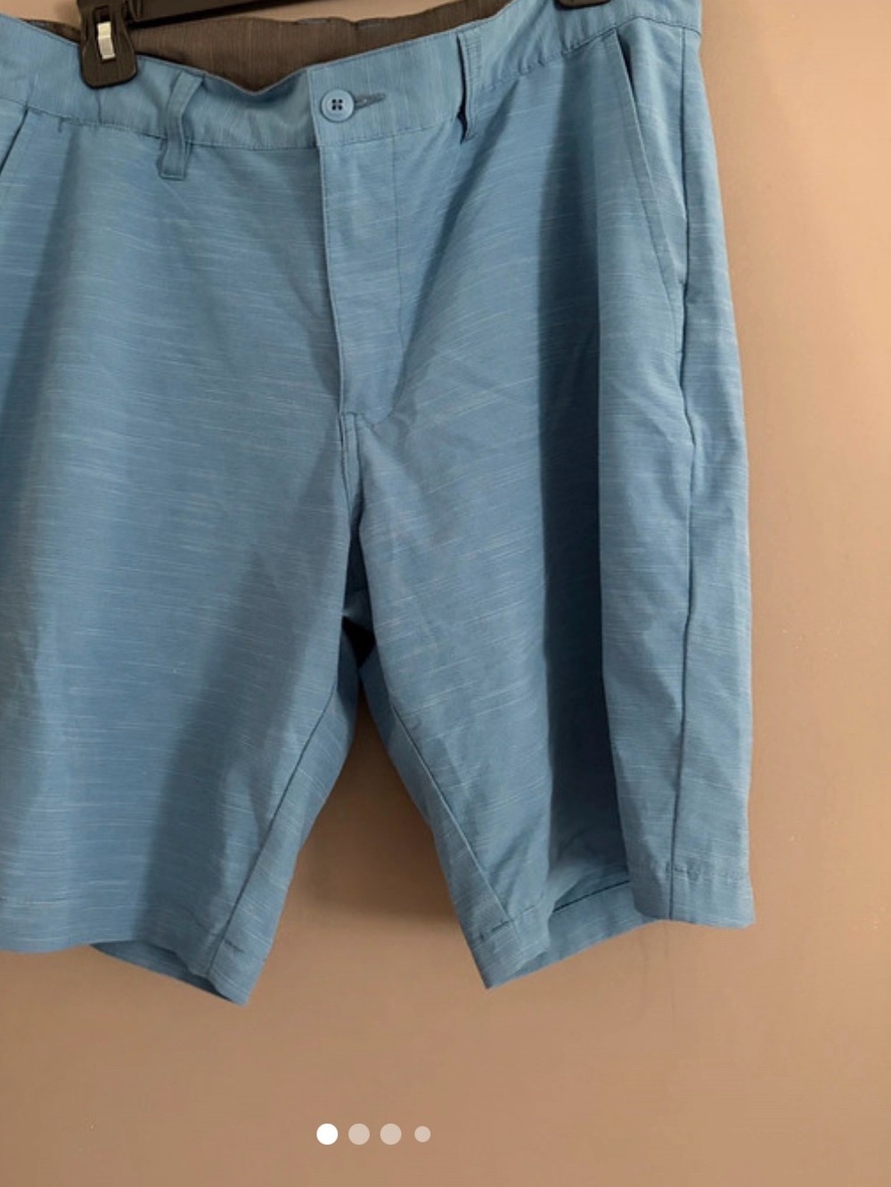 Ron Jon Light Blue Men’s Flat-Front Shorts Size 34